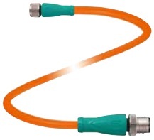 Pepperl&plus;Fuchs M8 to M12 Cordset; Female Straight to Male Straight; 3-Pin; 3-Wire to 3-Pin; 0.3m POC Cable